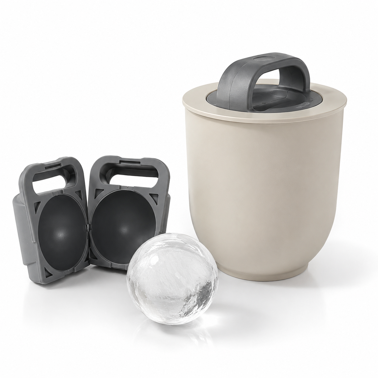 64mm Clear Ice Ball Maker for Whiskey & Cocktails