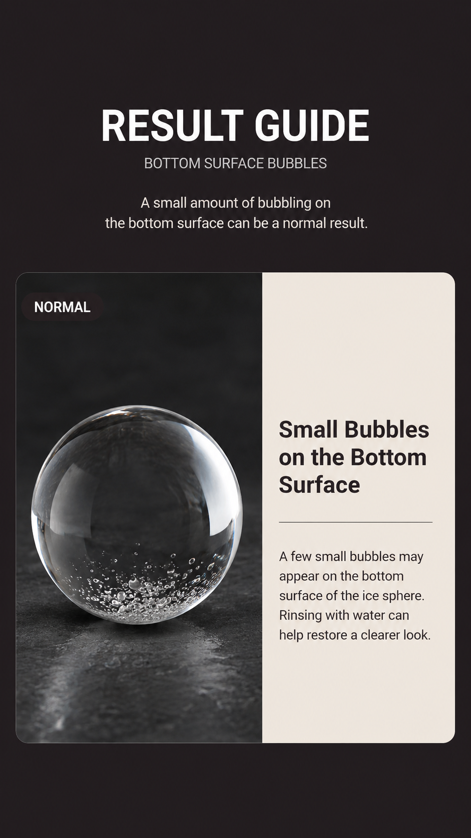 64mm Clear Ice Ball Maker for Whiskey & Cocktails